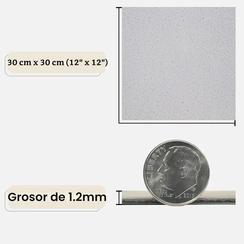 Miniatura 3 de Nexus Azulejos de Vinilo Autoadhesivos de 12 Pulgadas para Piso, 20 Azulejos - 12" x 12", Granito Sal y Pimienta - Despegar y Pegar, Pisos
