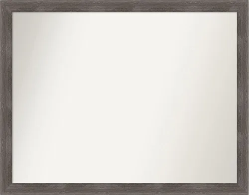 Miniatura 245 de Amanti Art Espejo personalizado, espejo de baño gris plomo a rayas, espejo de pared o espejo de tocador de baño sobre el fregadero