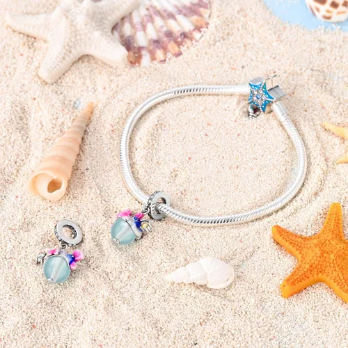Miniatura 70 de Hapour Dijes de plata de ley 925 para pulseras, collar, joyería europea, colgante de cuentas para mujeres y madres