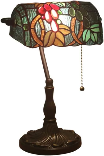 Miniatura 16 de Baroque Stained Glass Deskp with Pull Cswitch Style Bankerp for Liviroom Office Bedroom Antzinc Base Traditional Tablep for Bedside or Desk Use/I