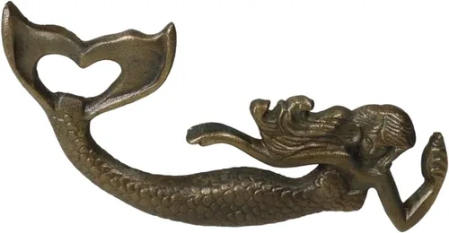 Miniatura 4 de Ebros Gift Rústico Vintage Hierro Fundido Metal Bronce Náutico Costero Sirena Sirena Sirena Mano Soda Cerveza Botella Tapa Abridor Como Sirenas Bajo