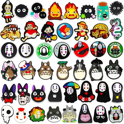Miniatura 2 de 45 25 dijes de anime para zapatos de cocodrilo con burbujas para sandalias, zuecos, decoraciones de zapatos de dibujos animados japoneses