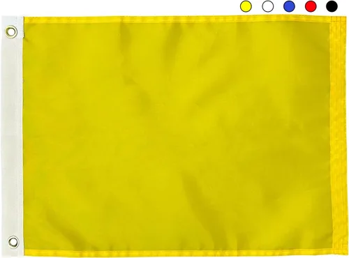 Miniatura 8 de AMZFLAG Bandera blanca sólida de 12 x 18 pulgadas, 2 unidades, banderas blancas lisas de colores vivos para exteriores, banderas en blanco