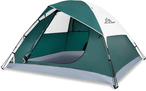 JELUCAMP Tiendas de campaña tipo domo para 1/2/4/5/6 personas para camping, tienda de campaña ligera portátil para mochileros, pequeña y fácil de