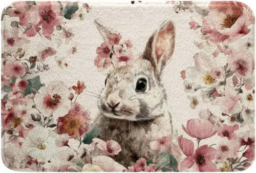 Miniatura 10 de Erosebridal Alfombras Kawaii para gatos y gatitos esponjosas, para dormitorio y niños, alfombra de entrada duradera para interiores, 16 x 24