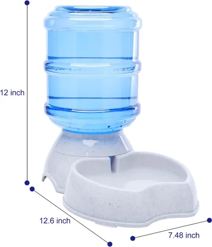 Miniatura 4 de Dispensador automático de alimentos para perros y gatos, sin BPA, repuesto por gravedad, autoalimentación para mascotas pequeñas, 3.8 L (alimentador)