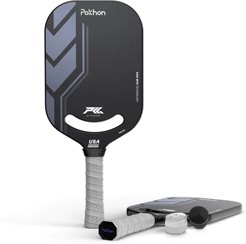 Miniatura 8 de Carbon Fiber Pickleball Paddle, Professional Raw Carbon Fiber Pickleball for Power & Control, Polymer Honeycomb Core, USAPA Approved T300 Pickleball