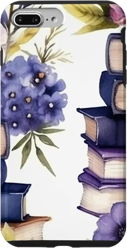 Miniatura 12 de Funda para iPhone 12 Pro Max Book Lover Purple Flower