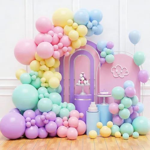 Miniatura 8 de Kit de arco de guirnalda de globos azules, globos azules surtidos, globos de látex azul real y azul claro para cumpleaños, baby shower, decoraciones