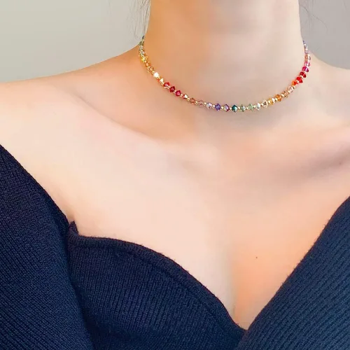 Miniatura 6 de 1000 cuentas de cristal bicono de 0.157 pulgadas mezcla de cristal AB azul a granel cuentas facetadas para collares, pulseras, aretes, manualidades