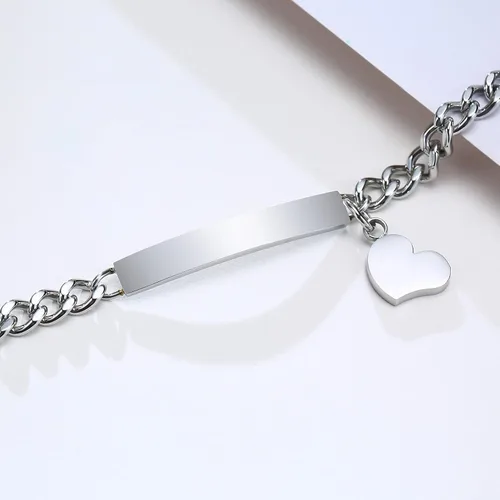 Miniatura 4 de Pulseras personalizadas de regalo para parejas, pulsera a juego para él y ella, pulsera de cadena cubana de promesa para hombres y mujeres, regalo