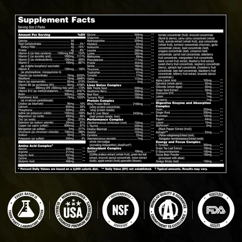 Miniatura 7 de Animal Pak - Suplemento multivitamínico conveniente para hombres y mujeres, paquete diario todo en uno de vitaminas y suplementos - Zinc, vitaminas