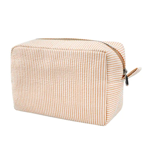 Miniatura 10 de Bolsa de maquillaje GFU para mujeres, linda bolsa de cosméticos, bolsa ligera de aseo y maquillaje, gran bolsa organizadora de almacenamiento