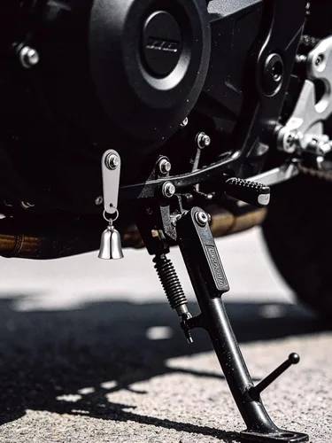 Miniatura 6 de Bandmax Llavero de motocicleta para motociclista, de acero inoxidable, campanas de guardián de conducción segura para motocicletas