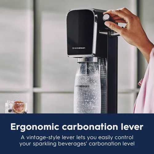 Miniatura 5 de SodaStream - Máquina de agua con gas ART PAQUETE DE VALOR Sistema de CO2 CQC Incluye 2 cilindros de CO2, 2 botellas aptas para lavavajillas