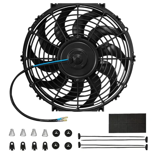 Miniatura 12 de mupera Ventilador de refrigeración de radiador eléctrico de alto rendimiento de 10 pulgadas, ventilador delgado universal mejorado (2026), conjunto