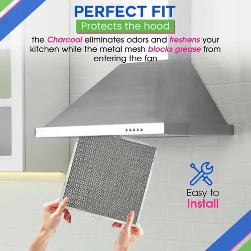 Miniatura 5 de Filtro de Ventilación para Campana de Estufa 11.6" x 11.2" BPQTF S99010317 Compatible con Filtro de Repuesto para Campana Broan para Sin Conductos