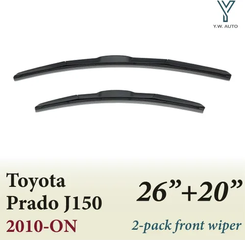 Miniatura 2 de Front Windshield Three-Section Wiper Blade Set 2 Pack for Prado J150 10-ON (for Prado J150 10-ON 26"+20")