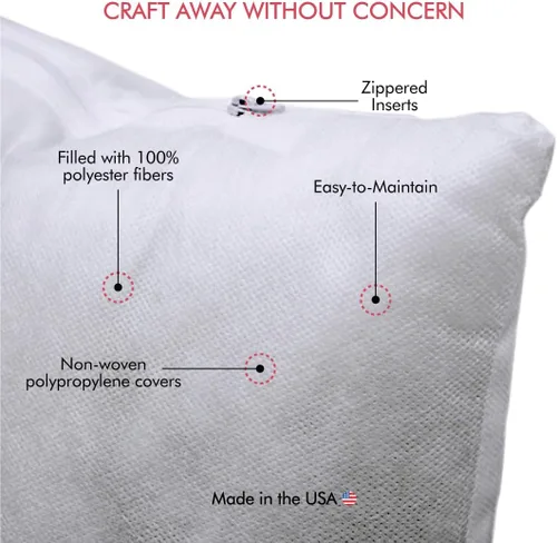 Miniatura 5 de Fairfield Poly-Fil Basic, rellenos de almohada personalizables, rellenos de almohada para almohadas decorativas, almohadas de viaje y decoración