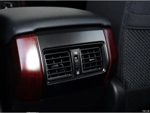 Miniatura 5 de ABS madera grano interior consola trasera salida de aire panel marco cubierta ajuste ajuste para Toyot* Prado FJ150 2010 ~ 2017