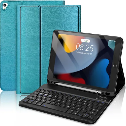 Miniatura 17 de Funda con teclado táctil para iPad de 9ª/8ª/7ª generación de 10.2 pulgadas, Pro 10.5, Air 3ª generación, funda inteligente con soporte para lápices