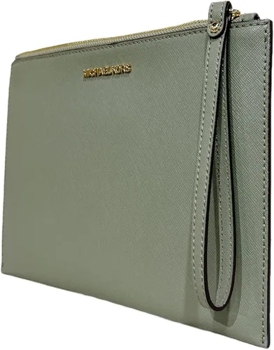 Miniatura 2 de Michael Kors Jet Set Travel XL - Bolso de mano con cremallera de cuero verde militar Verde ejército