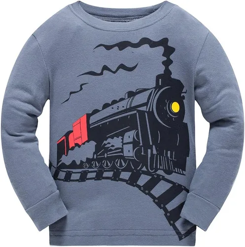 Miniatura 2 de Pijama para niños pequeños de manga larga, 100% algodón, 2 piezas, para niños de 1 a 10 años