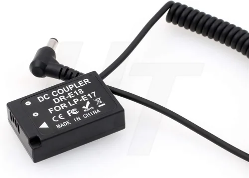 Miniatura 2 de DR-E18 DC Acoplador Dummy Batería para LP-E17 Canon RP R50 R100 R10 R8 800D 760D/Rebel T7i T6s T6i 8000D KISS X8i DSLR Cámara