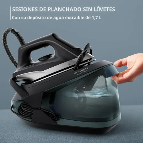 Miniatura 6 de Rowenta Plancha de Vapor para Ropa Estación de Vapor Master, Plancha Profesional para Ropa con Suela de Acero Inoxidable, 57 Oz, 400 Orificios