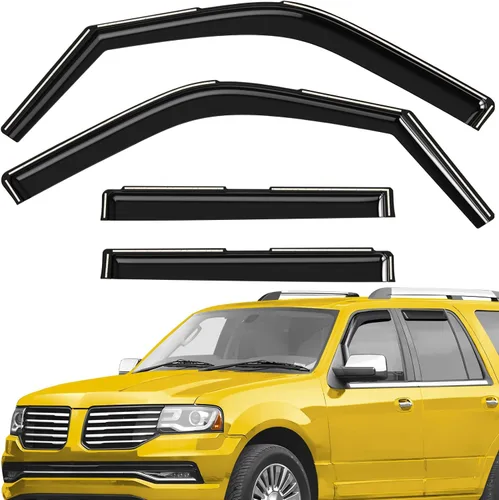 Miniatura 25 de Deflectores de ventana extra duraderos en el canal, protectores de lluvia aptos para Lexus GX 2010-2023, viseras solares, ventilación de viento