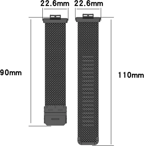 Miniatura 6 de Bandas de metal compatibles con Huawei Watch Fit Special Edition B39 Band para mujeres y hombres, correa de malla de acero inoxidable de repuesto