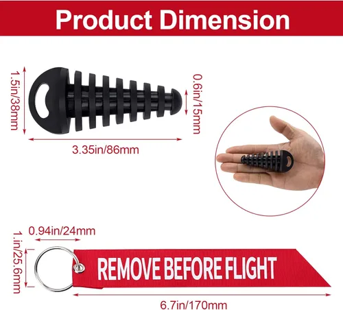 Miniatura 2 de PAGOW Paquete de 4 tapones de escape de 0.6 a 1.5 pulgadas con silenciador de escape de goma para motocicleta y bicicleta