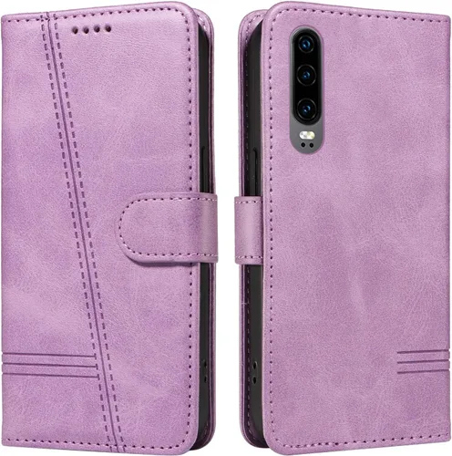 Miniatura 77 de Funda con tapa para Huawei Nova Lite 3, protección de 360 grados, a prueba de golpes, de piel sintética, con función atril y 3 ranuras