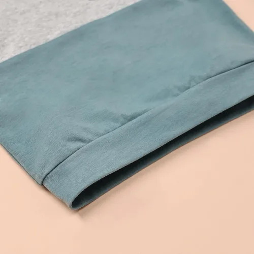 Miniatura 50 de Ropa de otoño e invierno para bebé, trajes de niño pequeño, sudadera de manga larga, sudadera de retazos y pantalones, 2 piezas, 12 meses a 5 años
