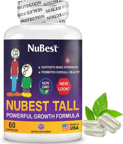 NuBest Tall | Apoya la fuerza ósea, salud ósea, sistema inmunológico mejorado y bienestar corporal completo con calcio, colágeno y hierbas para