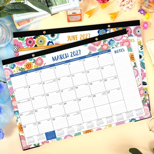 Miniatura 2 de Calendario de escritorio 2026-2027 - julio de 2026 a diciembre de 2027, calendario de escritorio grande de 17 x 12 pulgadas, calendario de 18 meses