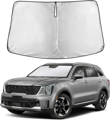 Miniatura 348 de EcoNour Parasol para parabrisas compatible con Hyundai Tucson 2016-2019 2020 2021, visera solar para parabrisas delantero y ventana, bloqueador