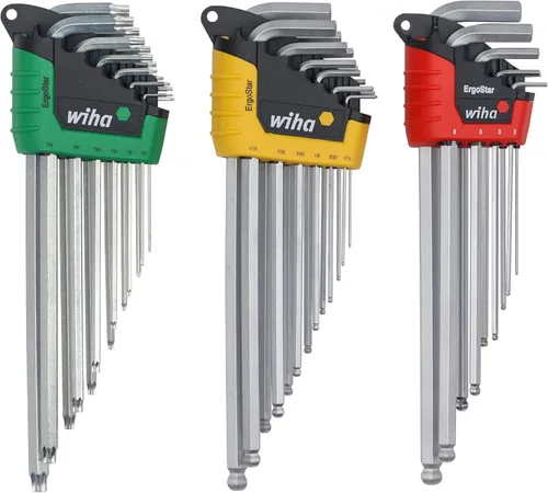 Miniatura 4 de Wiha 66979 Juego de 35 piezas de bandeja de llaves ErgoStar en forma de L - Hex métrico, Hex SAE, Torx