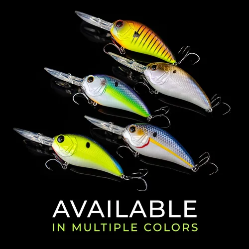 Miniatura 4 de 6th Sense Crush Deep Diving Crankbait - Señuelo de pesca de alta calidad en aguas profundas con detalles 3D, ganchos de níquel negro afilados