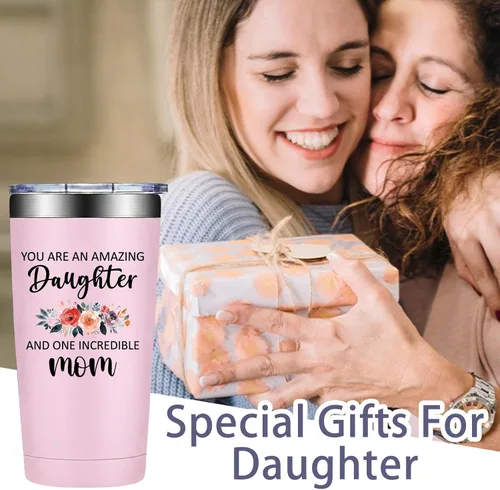 Miniatura 2 de Grifarny Daughter Gifts from Mom, Dad - Mothers Day, Valentines Day Gifts for Daughters Adult - You are an Amazing Daughter Tumbler 20 oz
