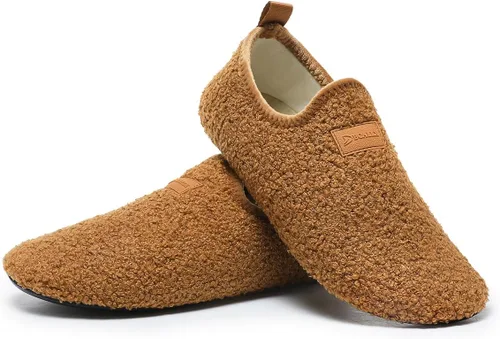 Miniatura 17 de QZKDM - Pantuflas ligeras antideslizantes para casa, para ponerse sin ayuda, para caminar descalzo, para ejercicio en casa y yoga, para hombres