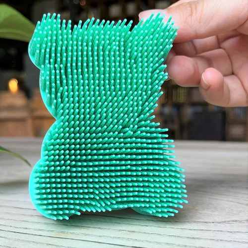 Miniatura 5 de Cepillo sensorial prémium para niños o autismo, exfoliante corporal de silicona suave, cepillos 2 en 1 para terapia ocupacional, esponja