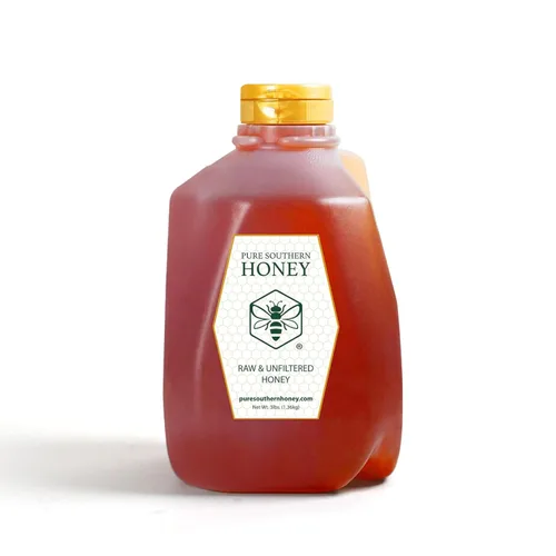 Miniatura 5 de Miel de flores silvestres 100% cruda y sin filtrar, fabricada en Estados Unidos por Pure Southern Honey (48 onzas)