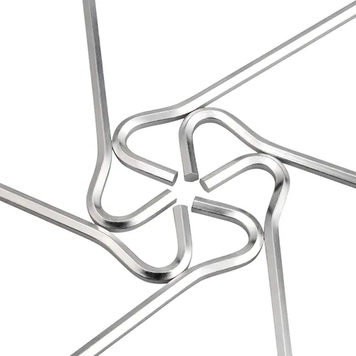 Miniatura 3 de Estacas de aluminio para tienda de campaña con gancho, estacas hexagonales de 7 pulgadas, estacas de jardín, estacas de camping para lanzar tienda