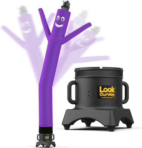 Miniatura 14 de LookOurWay Air Dancers Juego de Hombre de Tubo Inflable Mini - Tipo Inflable Ondulante Loco de 29" con Soplador para Publicidad de Escritorio - Verde