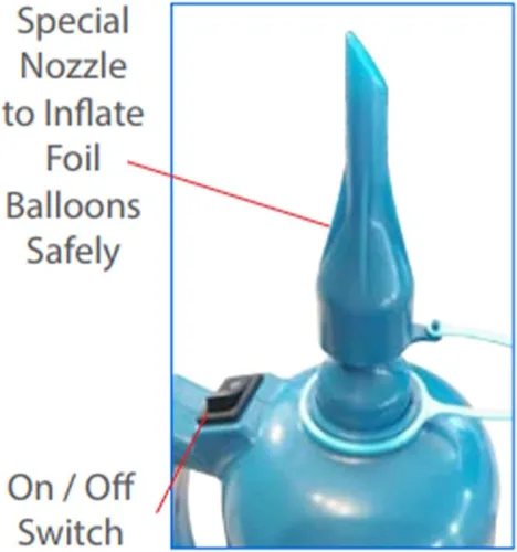 Miniatura 4 de PMU: Professional High Speed Dual Electric Balloon Air Inflator Pump 120- Volt (1/pkg) Pkg/1