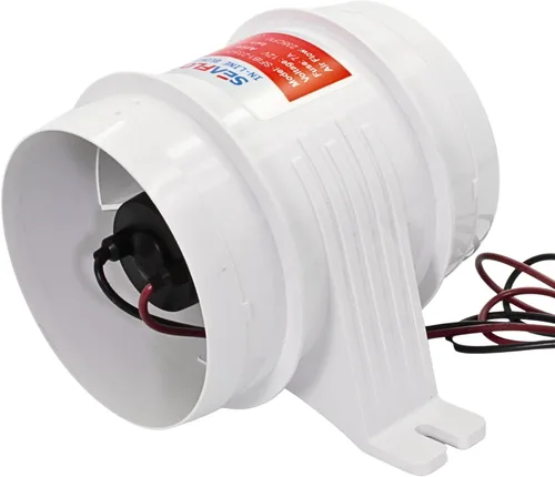 Miniatura 11 de SEAFLO in-Line Marine Bilge Air Blowers- 12V, 3 or 4", 130-270 CFM Ultra-Quiet Operation 4 or 3 Inch for Yacht/Sailboat/Boat- ISO 8846, CE & RoHs