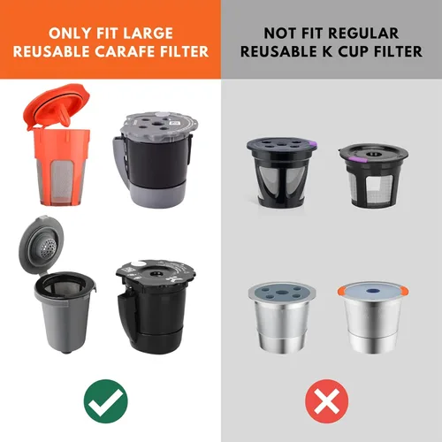 Miniatura 3 de Paquete de 6 filtros de agua y 100 filtros de café sin blanquear K-Carafe desechables (producto agregado)