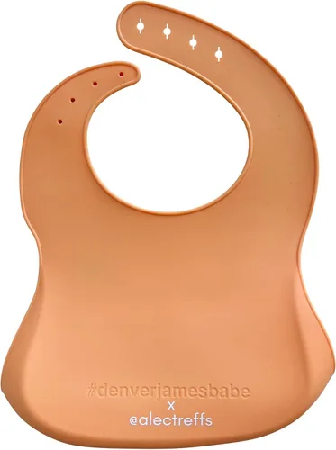 Miniatura 2 de Denver James Baberos de alimentación de silicona Apto para lavavajillas. Resistente al agua. Ajustable. Comida Abcdef.