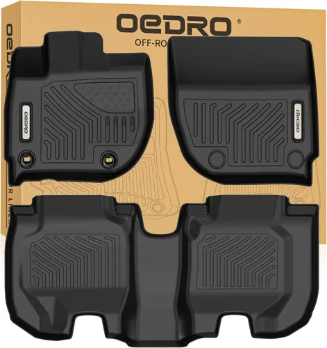 OEDRO Alfombrillas de suelo compatibles con Honda HR-V EX/EX-L/LX/Sport/Touring 2016-2022, forros de suelo de TPE personalizados para todo clima